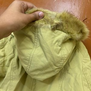 Olive Long Overcoat