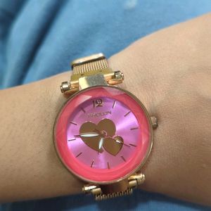 Rose Gold Magnetic Band Watch