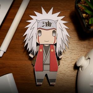 Anime Naruto Shippuden Jiraya Chibi Paper Figurine