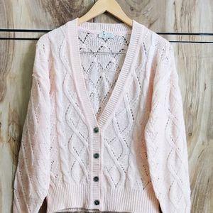 Peach Colour Designer Cardigan Size-40