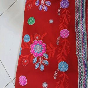 Women Embroidery Saree