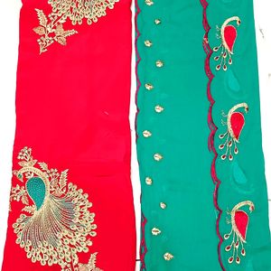 Peacock Design Beautiful Suit With Dupatta