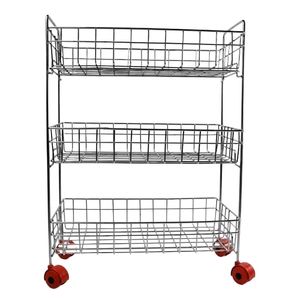 Stainless Steel Kitchen Trolley 4 Tier