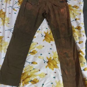 Stylish Military Shaded Pant Fabric Silk Smoothly