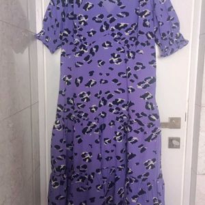 Pluss 3xl Size Frock Dress Lavender