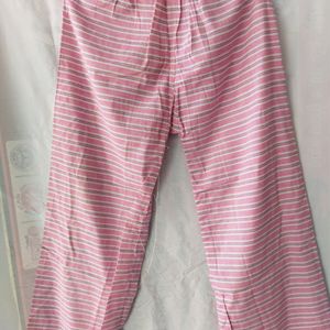 Pink Cotton Plazzo For Women