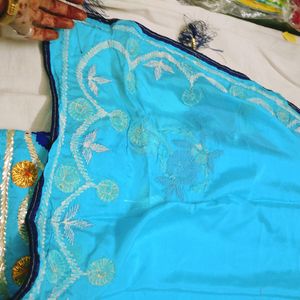 Rajasthani Gota Work Saree