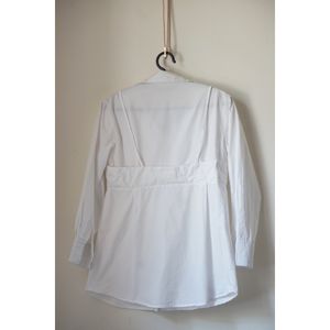 Cotton Shirt With Attached Bustier