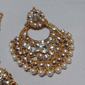 Earring With Maang Tika Set