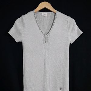 Olivia Brand Women Light Grey Top