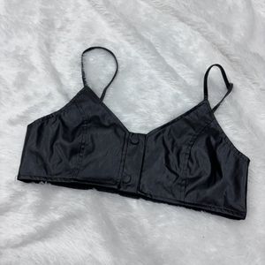 Pinterest Leather Bralette