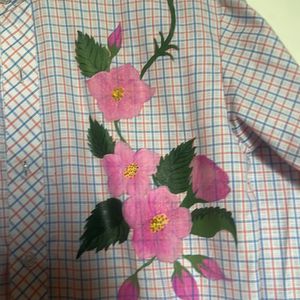 Hand Painted Checked Shirt