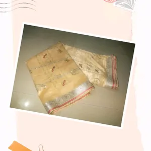 Nude Colour Silk Saree