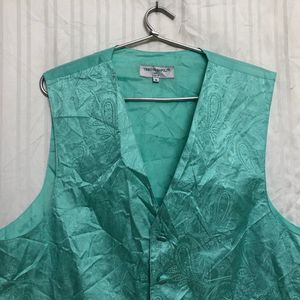 Vesuvio Napoli Cyan Formal Vest