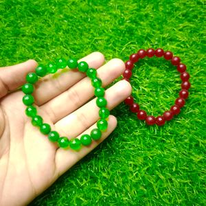 Glass Beads Bracelet (Pack Of 2) 💖