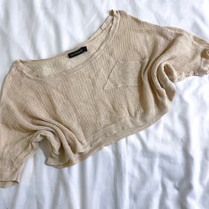 Pinterest Knitted Sheer Crop Top By La Chapella