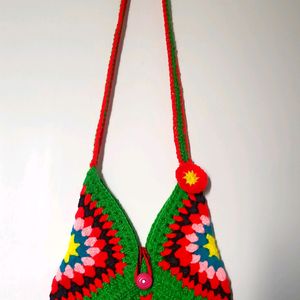 Crochet 🧶 Triangle Bag