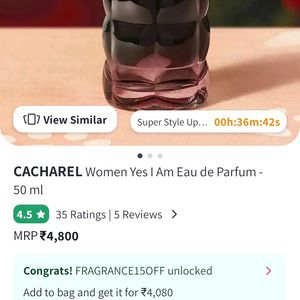 ✨Cacharel Yes I Am Perfume