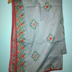 Embroidered Kurta Pant With Dupatta Set(Women's)