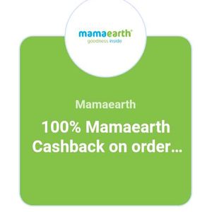 MamaEarth Cashback Voucher 100 % OFF