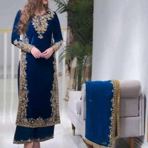 New Original Velvet Pakistani Poshaq Dresses Beaut