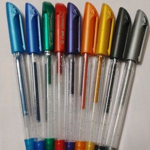 12 SHADES OF COLOURS SPARKLE PENS