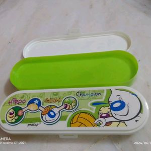 A Green Pratap Pencil Box