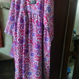 New 4xl Anarkali Long Kurti With Dupatta.