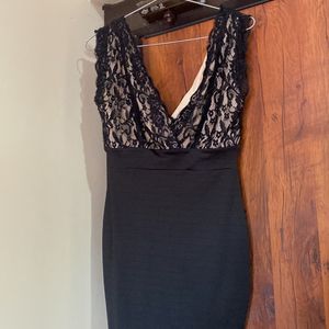 Black Net Party Dress