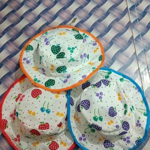 Baby Summer Cap Pack Of 3pc