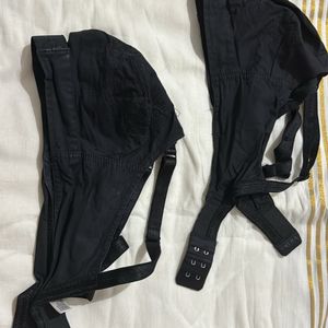 V Star Black Bras