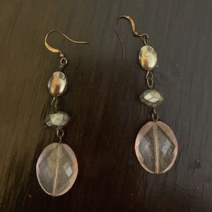 Light Weight Peach Color Earrings