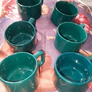 Aesthetic Cup Drak Green Colour