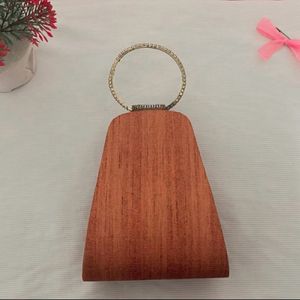 Festive Wedding Small Clutch In Bright Rust Colour