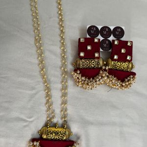 Misboota Red Jewellery Set