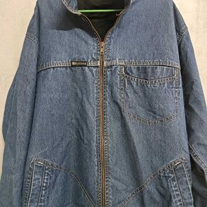 Denim Jacket With Zipper