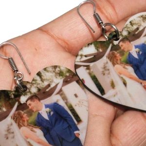 3 Pieces customized  Your Photo Earring