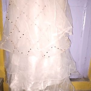 Best Gown With Net Dupatta