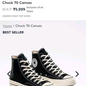 Converse Chuck Taylor 70 Canvas Black