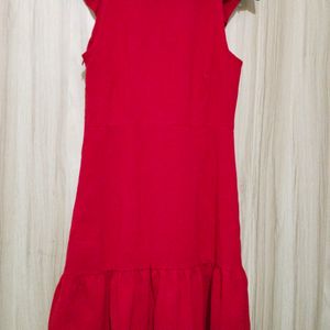 Urbanic Ruffle A-Line Red Dress (Women's)