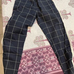 Men Checked Casual Trouser