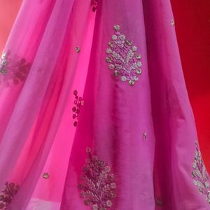 Suit Salwar And Dupatta In Dark Pink Colour