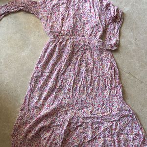 Mango Pink Floral Dress