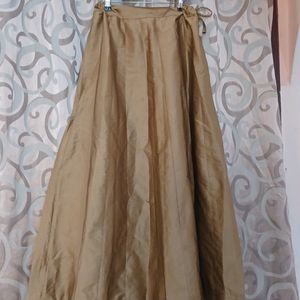 Gold  Flared Skirt