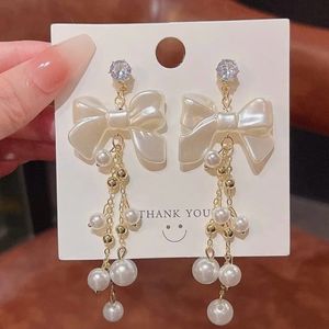 Pearl Long Earrings