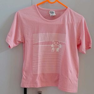 Pink Crop Tshirt