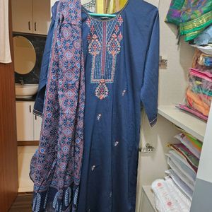 Silk Blend Kurta +pant+duppata