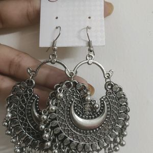 Silver Oxidised Earrings