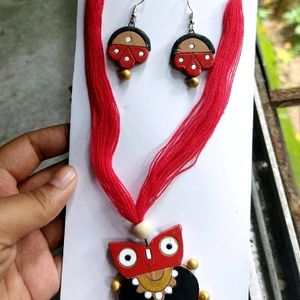 Owl And Flower Neck Set