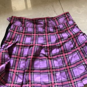 Purple Mini Tennis Skirt